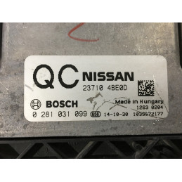 ENGINE ECU BOSCH EDC17C84-3.1 0281031099 NISSAN 237104BE0D