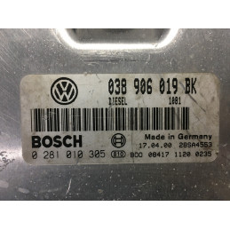 ECU MOTOR BOSCH EDC15P+22.3.2 0281010305 VAG 038906019BK