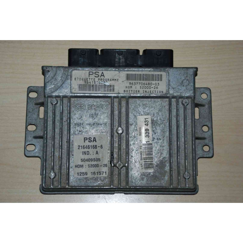 ECU SAGEM S2000-26 21646168-6 CITROEN SAXO I 1.4i 55KW 75CV HW 9641816080 SW 9637706480 - CON INMOVILIZADOR ANULADO ECU SAGEM S2000-26 21646168-6 CITROEN SAXO I 1.4i 55KW 75CV HW 9641816080 SW 9637706480 - CON INMOVILIZADOR ANULADO