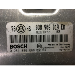 ECU MOTOR BOSCH EDC15P+22.3.2 0281010668 VAG 038906019EM