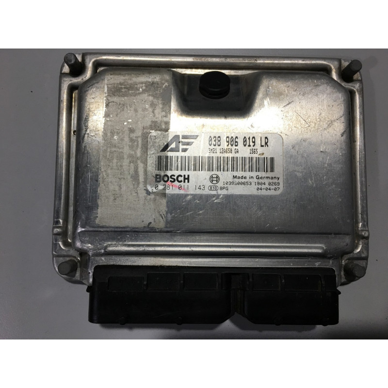 ENGINE ECU BOSCH EDC15P+22.3.2 0281011143 VAG 038906019LR FORD 3M21-12A650-GA / SW 1565 / WITH DISABLED IMMOBILIZER