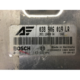 ECU MOTOR BOSCH EDC15P+22.3.2 0281011143 VAG 038906019LR FORD 3M21-12A650-GA / SW 1565 / CON INMOVILIZADOR ANULADO