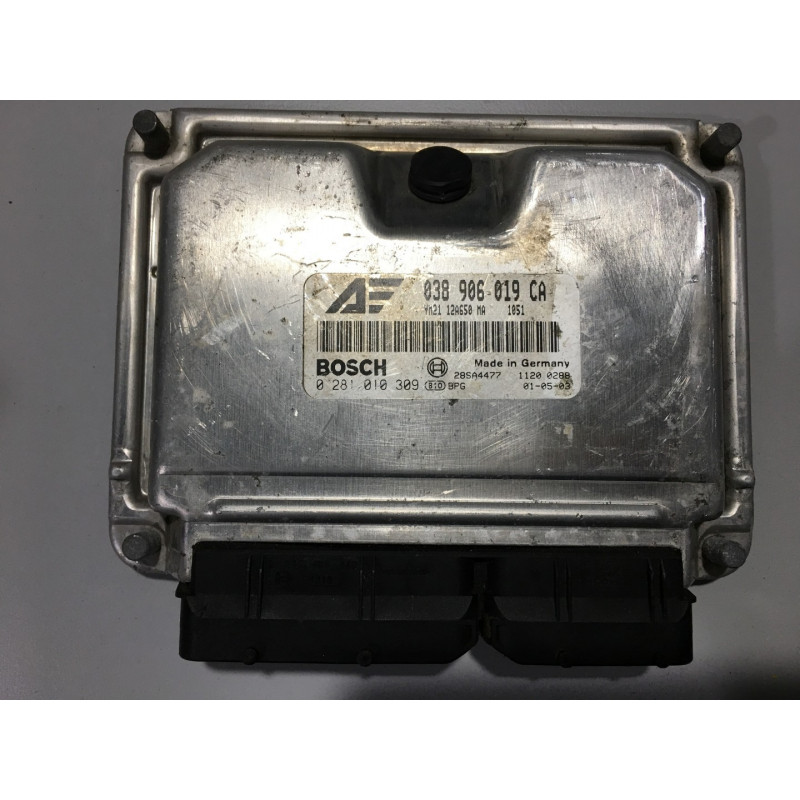 ENGINE ECU BOSCH EDC15P+22.3.2 0281010309 VAG 038906019CA FORD YM21-12A650-MA