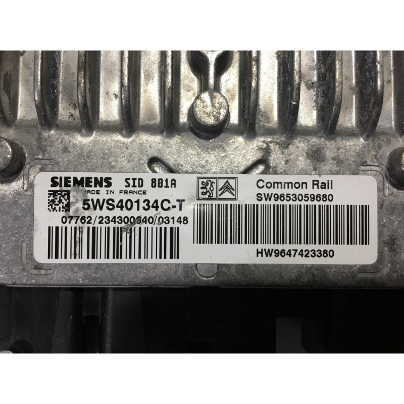 Calculateur (ECU) Vierge PSA - Référence SW9651942980 / 5WS40106E-T / HW9647423380 - Pièce D'origine - Occasion