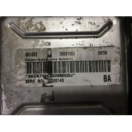 ENGINE ECU DELPHI 12202143 OPEL 09391263 DKTM