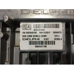 ECU MOTOR DELPHI DCM3.4 R0413C001F PSA HW 9663548180 SW 9664437180