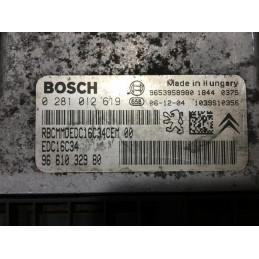 ECU MOTOR BOSCH EDC16C34-4.11 0281012619 PSA 9661032980