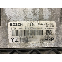 ECU MOTOR BOSCH EDC16C9-3.21 0281011914 OPEL 55193968 YZ