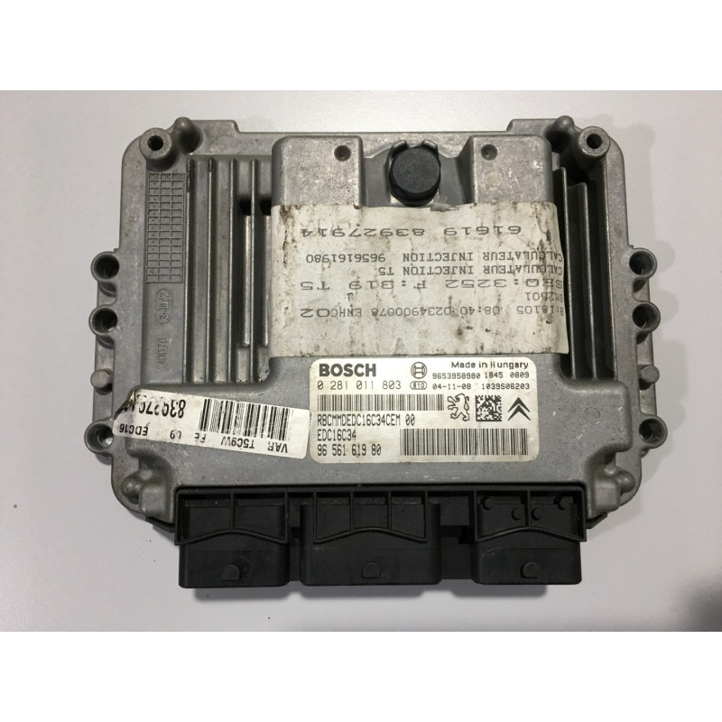 ECU MOTOR BOSCH EDC16C34-2.10 0281011803 PSA 9656161980