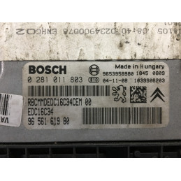 ECU MOTOR BOSCH EDC16C34-2.10 0281011803 PSA 9656161980