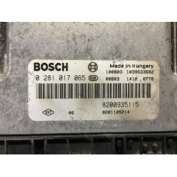 ECU MOTOR BOSCH EDC16C36-3.3 0281017065 RENAULT 8200935115 8201105714