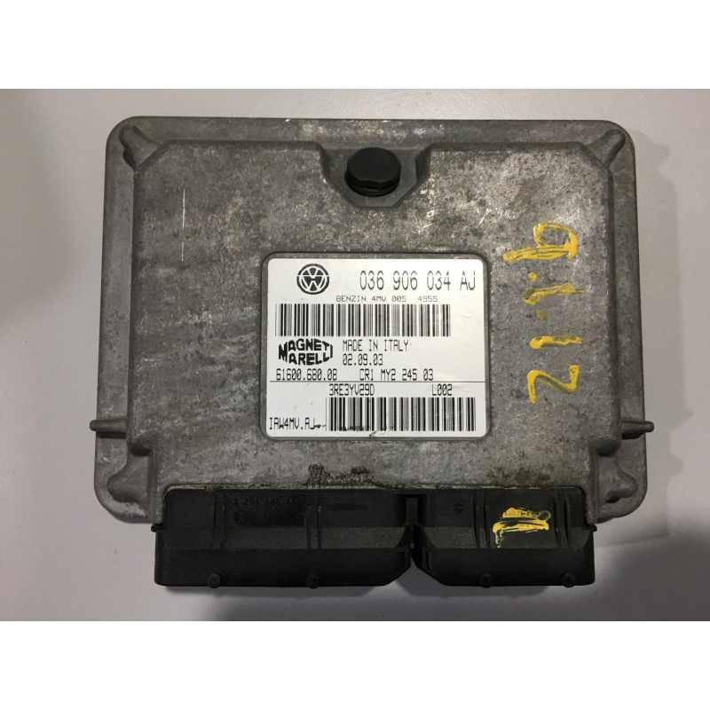 ENGINE ECU MAGNETI MARELLI IAW 4MV.AJ 61600.680.08 VAG 036906034AJ