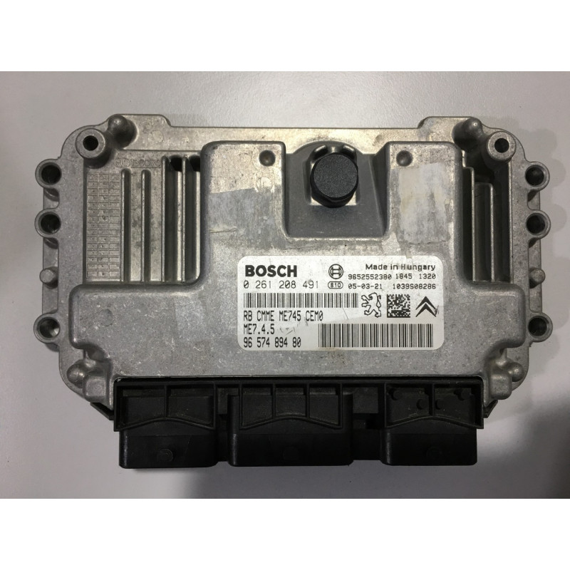 ECU MOTOR BOSCH ME7.4.5 0261208491 PSA 9657489480 - CON INMOVILIZADOR ANULADO (INMO / IMMO OFF) ECU MOTOR BOSCH ME7.4.5 0261208491 PSA 9657489480 - CON INMOVILIZADOR ANULADO (INMO / IMMO OFF)