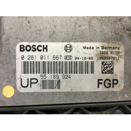 ECU MOTOR BOSCH EDC16C9-3.22 0281011667 OPEL ASTRA III (H) 1.9 CDTI 110KW 150CV 55189924 UP - VIRGEN