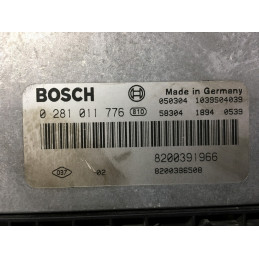 ECU MOTOR BOSCH EDC16C3-10.22 0281011776 RENAULT 8200391966 8200386508