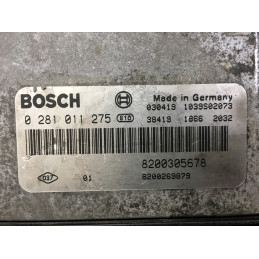 ECU MOTOR BOSCH EDC16C3-10.22 0281011275 RENAULT 8200305678 8200269879