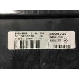 ECU MOTOR SIEMENS SIRIUS 32N S110138000C RENAULT 8200059086 8200044437