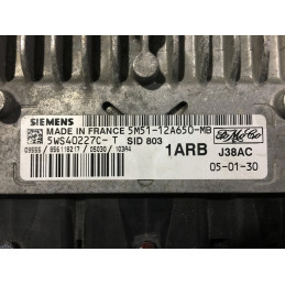 ECU SIEMENS SID803 5WS40227C-T FORD FOCUS II 2.0 TDCI 100KW 136HP 5M51-12A650-MB 1ARB