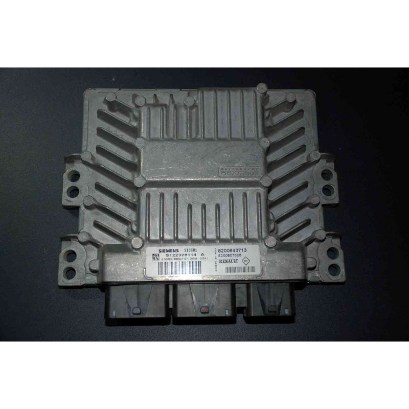 ECU SIEMENS / CONTINENTAL SID301 S122326114A RENAULT MEGANE II 1.5 DCI 78KW 106HP 8200843713 8200807626 / SW 8201128997 - VIRGIN