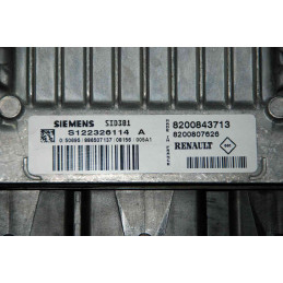 ECU SIEMENS / CONTINENTAL SID301 S122326114A RENAULT MEGANE II 1.5 DCI 78KW 106HP 8200843713 8200807626 / SW 8201128997 - VIRGIN