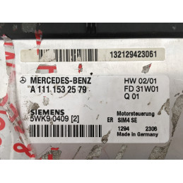 ECU MOTOR SIEMENS SIM4 SE 5WK90409 MERCEDES A1111532579