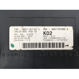 BSI K02-00 VALEO A12122 PSA 9651197080A 9651197780A