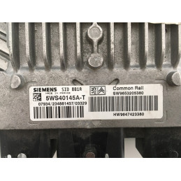 ECU MOTOR SIEMENS SID 801A 5WS40145A-T PSA HW 9647423380 SW 9653205380