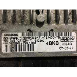 ECU SIEMENS SID 202 5WS40512B-T FORD FOCUS II 1.8 TDCI 85KW 115CV 6M51-12A650-YB 4BKB