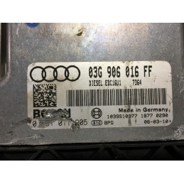 ECU BOSCH EDC16U1-5.41 0281011905 AUDI A3 II 2.0 TDI 140HP BKD 03G906016FF / SW 7364 - 1037375970 - WITH DISABLED IMMOBILIZER