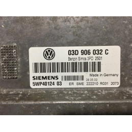 ECU MOTOR SIEMENS SIMOS 3PD 5WP4012403 VAG 03D906032C