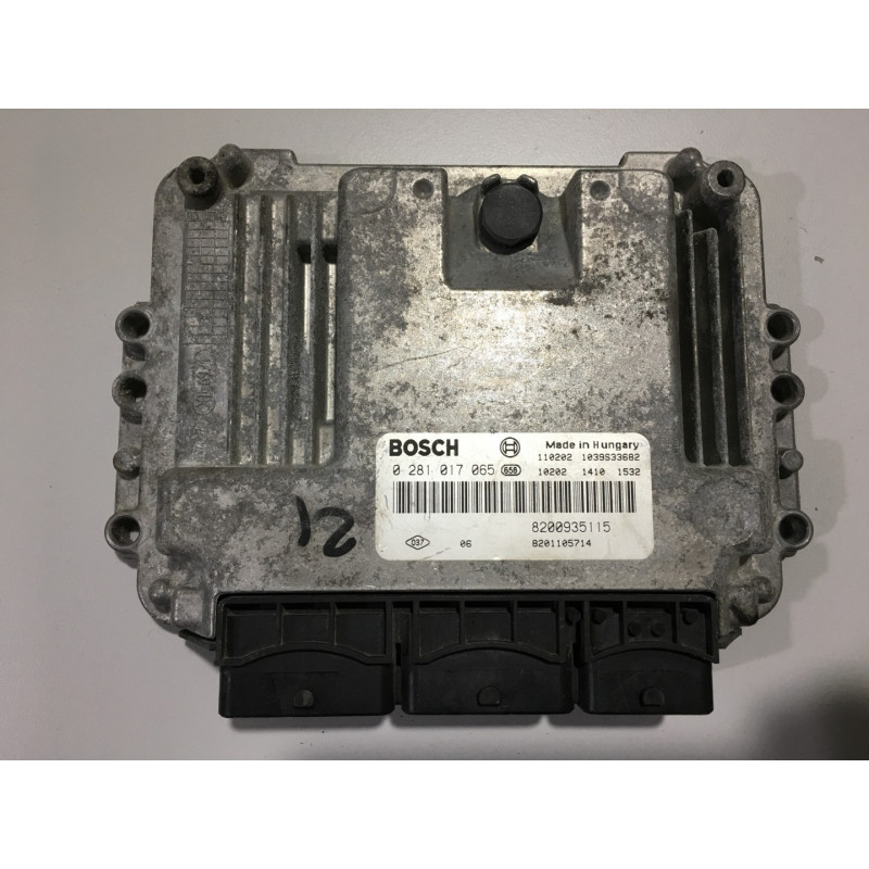 ECU BOSCH EDC16C36-3.3 0281017065 TRAFIC / VIVARO 2.0 DCI 114HP 8200935115 8201105714 / SW 1037511430 - 8201149890 - VIRGIN