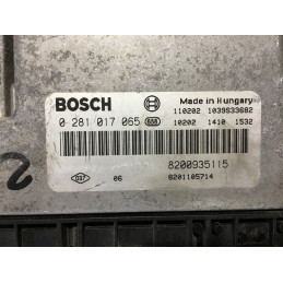 ECU BOSCH EDC16C36-3.3 0281017065 TRAFIC / VIVARO 2.0 DCI 114CV 8200935115 8201105714 / SW 1037511430 - 8201149890 - VIRGEN