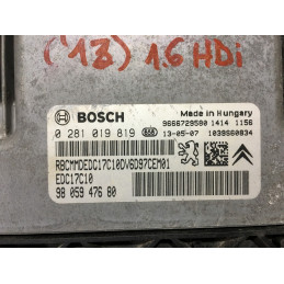 ENGINE ECU BOSCH EDC17C10-5.11 0281019819 PSA 9805947680