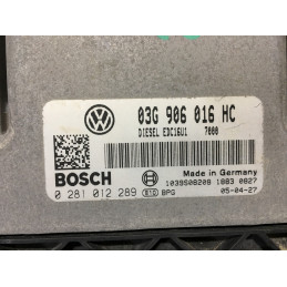 ECU MOTOR BOSCH EDC16U1-5.41 0281012289 VAG 03G906016HC