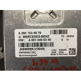 ENGINE ECU SIEMENS VDO SIM266 5WK90922 MERCEDES A2661534879 A0014460340