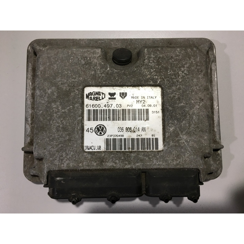 ENGINE ECU MAGNETI MARELLI IAW 4CV.V0 61600.497.03 VAG 036906014AN ENGINE ECU MAGNETI MARELLI IAW 4CV.V0 61600.497.03 VAG 036906014AN