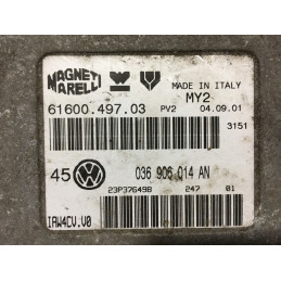 ECU MOTOR MAGNETI MARELLI IAW 4CV.V0 61600.497.03 VAG 036906014AN