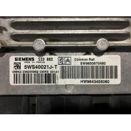 ECU MOTOR SIEMENS SID 802 5WS40021J-T PSA 9643455080