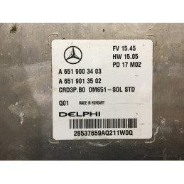 ECU MOTOR DELPHI CRD3P.B0 28537659 MERCEDES A6519003403 A6519013502