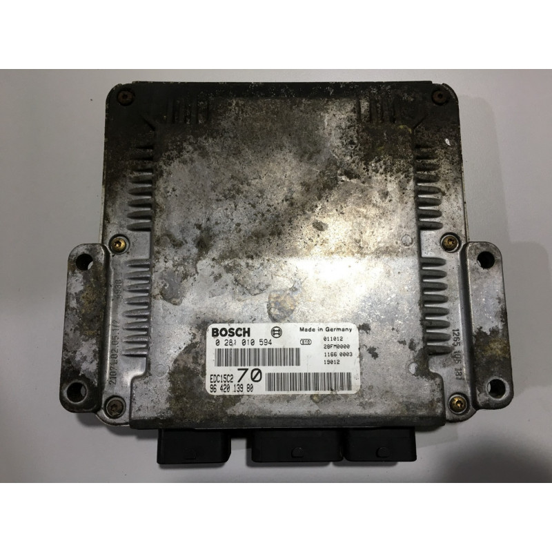 ECU BOSCH EDC15C2-11.1 0281010594 PEUGEOT 206 I 2.0 HDI 66KW 90HP RHY 9642013980 - WITH DISABLED IMMOBILIZER (IMMO OFF) ECU BOSCH EDC15C2-11.1 0281010594 PEUGEOT 206 I 2.0 HDI 66KW 90HP RHY 9642013980 - WITH DISABLED IMMOBILIZER (IMMO OFF)