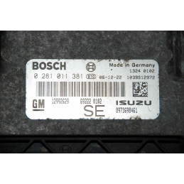 ECU MOTOR BOSCH EDC16C9 0281011381 OPEL 12992629