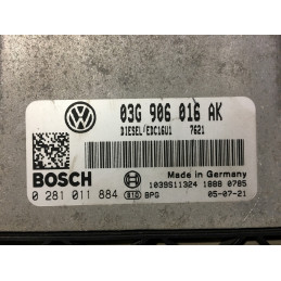 ECU MOTOR BOSCH EDC16U1-5.41 0281011884 VAG 03G906016AK