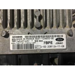 ECU MOTOR SIEMENS SID 804 5WS40142E-T FORD 3S61-12A650-GE 7BPE