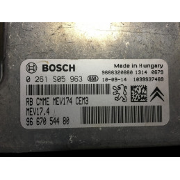 ECU MOTOR BOSCH MEV17.4 0261S05963 PSA 9667054480