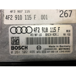 ECU MOTOR BOSCH MED9.1 0261S02466 VAG 4F2910115F