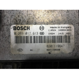 ECU MOTOR BOSCH EDC16CP33-8.10 0281017613 RENAULT 8201119647