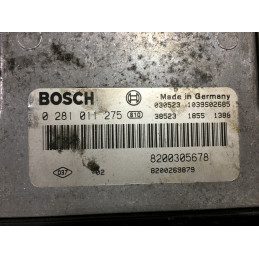 ECU MOTOR BOSCH EDC16C3-10.22 0281011275 RENAULT 8200305678 8200269879