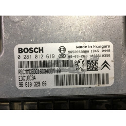 ECU MOTOR BOSCH EDC16C34-4.11 0281012619 PSA 9661032980