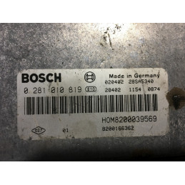 ECU BOSCH EDC15C3-4.13 0281010819 RENAULT MEGANE I 1.9 DCI 102CV HOM8200039569 8200166362 / SW 1037367785 / CON INMO ANULADO