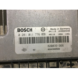 ECU MOTOR BOSCH EDC16C3-10.22 0281011776 RENAULT 8200391966 8200386508